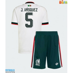 Billiga Mexiko Johan Vasquez #5 Bortatröja Barn VM 2026 Kortärmad (+ Korta byxor)